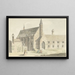 Englische Kirche in Leiden - Hendrik Tavernier — gerahmtes Bild an der Wand