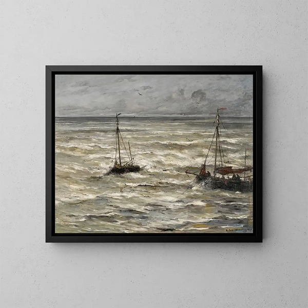 Im Meer - Hendrik Willem Mesdag — gerahmtes Bild an der Wand