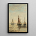 Bateaux de Scheveningen à l'ancre - Hendrik Willem Mesdag — gerahmtes Bild an der Wand
