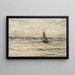 Bateaux de pêche en mer - Hendrik Willem Mesdag — gerahmtes Bild an der Wand