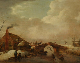 Winterlandschaft - Hendrik Willem Schweickhardt — Ansicht des Kunstwerks
