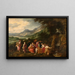 Minerve besucht die Musen - Hendrik van Balen — gerahmtes Bild an der Wand