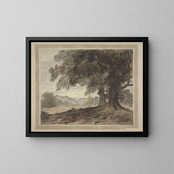 Im Park von Knole - Heneage Finch, 4. Earl of Aylesford — gerahmtes Bild an der Wand