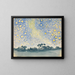 Landschaft mit Sternen - Henri-Edmond Cross — gerahmtes Bild an der Wand