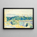 Mediterranes Landschaftsbild mit einem weißen Haus - Henri-Edmond Cross — gerahmtes Bild an der Wand