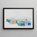 La Terrasse - Henri-Edmond Cross — gerahmtes Bild an der Wand