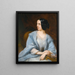 Portrait einer Dame, die die Schauspielerin Vera Samoïlova sein soll - Henri-Eugène Pluchart — gerahmtes Bild an der Wand