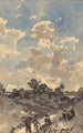 Ein Landschaft mit Figuren, die einen Weg entlanggehen - Henri-Joseph Harpignies — Ansicht des Kunstwerks
