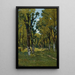 Allee der Linden Saint-Privé Yonne Sonnenbeschienener Waldweg - Henri-Joseph Harpignies — gerahmtes Bild an der Wand