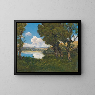 HenriJoseph Harpignies - Au Bord Du Lac.webp