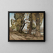 Die Seine in Paris Blick vom Institut - Henri-Joseph Harpignies — gerahmtes Bild an der Wand