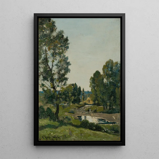 HenriJoseph Harpignies - La flaque au bois.webp