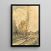Landschaft in Famars - Henri-Joseph Harpignies — gerahmtes Bild an der Wand