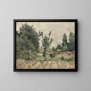 HenriJoseph Harpignies - Landscape with Farmhouse.webp
