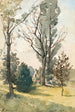 Haus im Wald von Famars - Henri-Joseph Harpignies — Ansicht des Kunstwerks