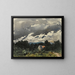 Landschaft mit Wolken im Dämmerlicht - Henri-Joseph Harpignies — gerahmtes Bild an der Wand