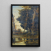 Jagdszene - Henri-Joseph Harpignies — gerahmtes Bild an der Wand