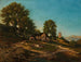 Sommerlandschaft mit Bauernhof - Henri-Joseph Harpignies — Ansicht des Kunstwerks