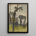 Ansicht der Kuppel des Petersdoms in Rom - Henri-Joseph Harpignies — gerahmtes Bild an der Wand