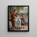 Die Berührung der Lehrer - Henri Jules Jean Geoffroy — gerahmtes Bild an der Wand