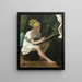 Der junge Künstler - Henri Jules Jean Geoffroy — gerahmtes Bild an der Wand