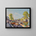 Paris, Blick auf die Pont Neuf - Henri Alphonse Barnoin — gerahmtes Bild an der Wand