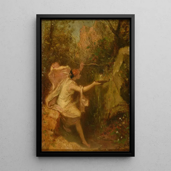 La Source - Henri Baron — gerahmtes Bild an der Wand