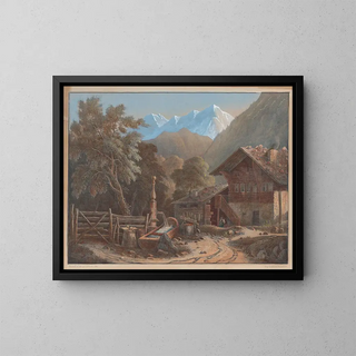 Henri Boug dOrschwiller - Alpine Scene.webp