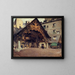 L'Auberge du Compas d'Or, rue Montorgueil - Henri Dabadie — gerahmtes Bild an der Wand