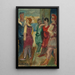 Frauen und Matrosen im Hafen - Henri Epstein — gerahmtes Bild an der Wand
