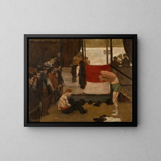 Henri Evenepoel - Wrestling Barrack at a Fair.webp