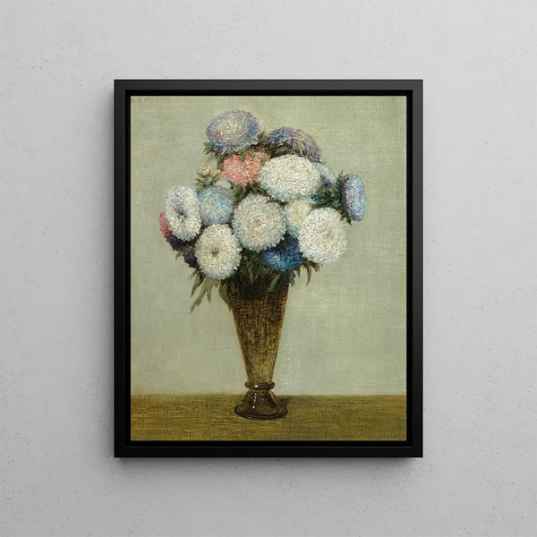 Blumenstrauß - Henri Fantin-Latour — gerahmtes Bild an der Wand