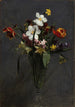 Frühlingsblumen: Tulpen, Narzissen, Hyazinthen, Osterglocken und Nelken - Henri Fantin-Latour — Ansicht des Kunstwerks