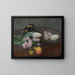 Hyazinthen, Tulpen und Stiefmütterchen auf einem Tisch - Henri Fantin-Latour — gerahmtes Bild an der Wand