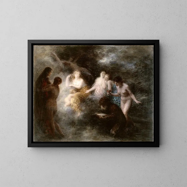 Die Versuchung des heiligen Antonius - Henri Fantin-Latour — gerahmtes Bild an der Wand