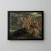 Der Kumpel und die Musen - Henri Fantin-Latour — gerahmtes Bild an der Wand