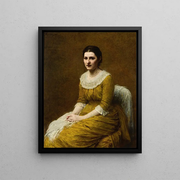 Mlle Sarah Budgett - Henri Fantin-Latour — gerahmtes Bild an der Wand