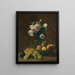 Naturstillleben, Rosen, Pfirsiche und Trauben - Henri Fantin-Latour — gerahmtes Bild an der Wand