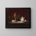 Stillleben mit Samowar - Henri Fantin-Latour — gerahmtes Bild an der Wand