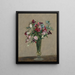 Blumenmuster und Mohnblumen - Henri Fantin-Latour — gerahmtes Bild an der Wand