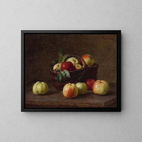 Pommes - Henri Fantin-Latour — gerahmtes Bild an der Wand