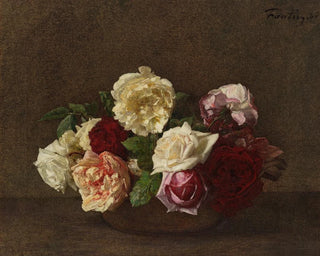 Rosen in einer Vase - Henri Fantin-Latour — Ansicht des Kunstwerks