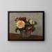 Rosen gelb und rot - Henri Fantin-Latour — gerahmtes Bild an der Wand