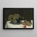Stillleben mit Trauben und Nelke - Henri Fantin-Latour — gerahmtes Bild an der Wand