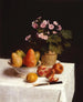 Naturstillleben, Primeln, Birnen und Spaziergänge - Henri Fantin-Latour — Ansicht des Kunstwerks