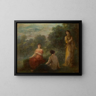 Henri FantinLatour - Trois Nymphes Prs Dune Source.webp