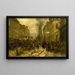 L'Orléans-Allee während der Bombardements von Paris durch die preußischen Armeen im Januar 1871 - Henri Félix Emmanuel Philippoteaux — gerahmtes Bild an der Wand