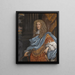 Portrait von Robert Bruce, 1. Earl of Ailesbury und 2. Earl of Elgin 1626-1685, in römischer Rüstung - Henri Gascar — gerahmtes Bild an der Wand