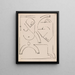 Komposition abstrakter Figuren - Henri Gaudier-Brzeska — gerahmtes Bild an der Wand
