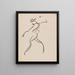 Figur in Tanzpose seitlich - Henri Gaudier-Brzeska — gerahmtes Bild an der Wand